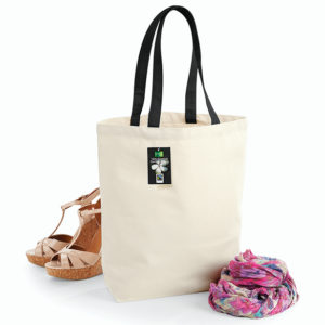 Fairtrade Tygkasse med bred botten Premium totebag