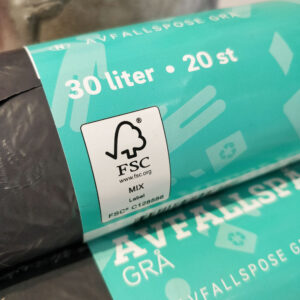 Avfallspåsar Återvunnen plast Soppåse